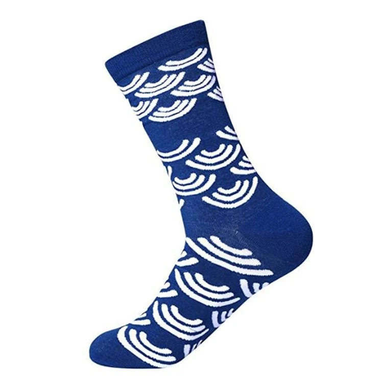 TKing оптовая продажа пользовательских 360 печать мужские удобные повседневные 100 хлопок 5 пар Подарочная коробка носки