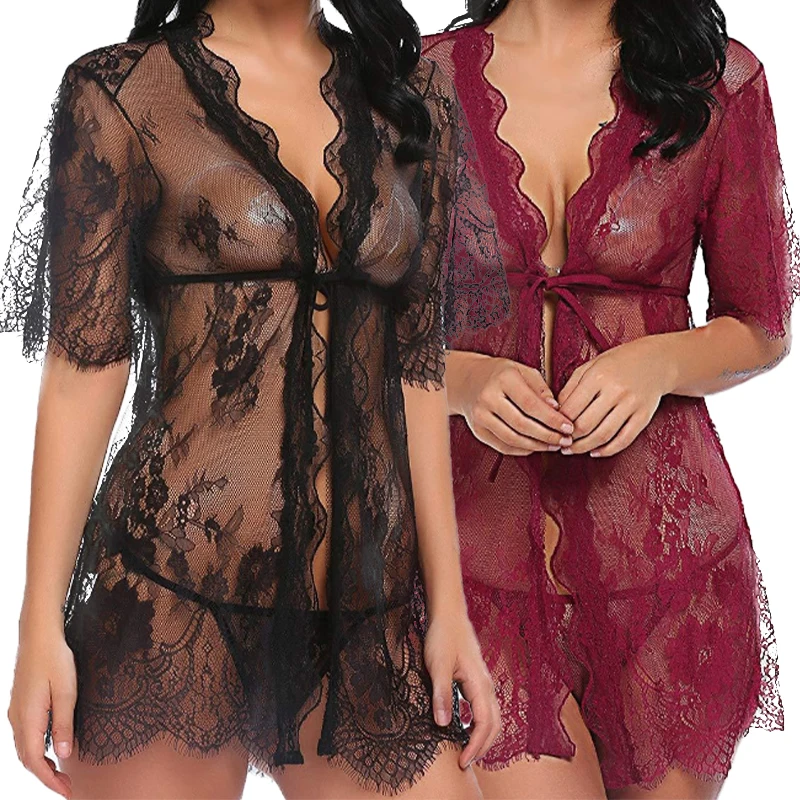 RTS One Piece Lingerie Inner Sleep Wear Underwear Night Wear Japanese Mature Women Sexy Lingerie Hot