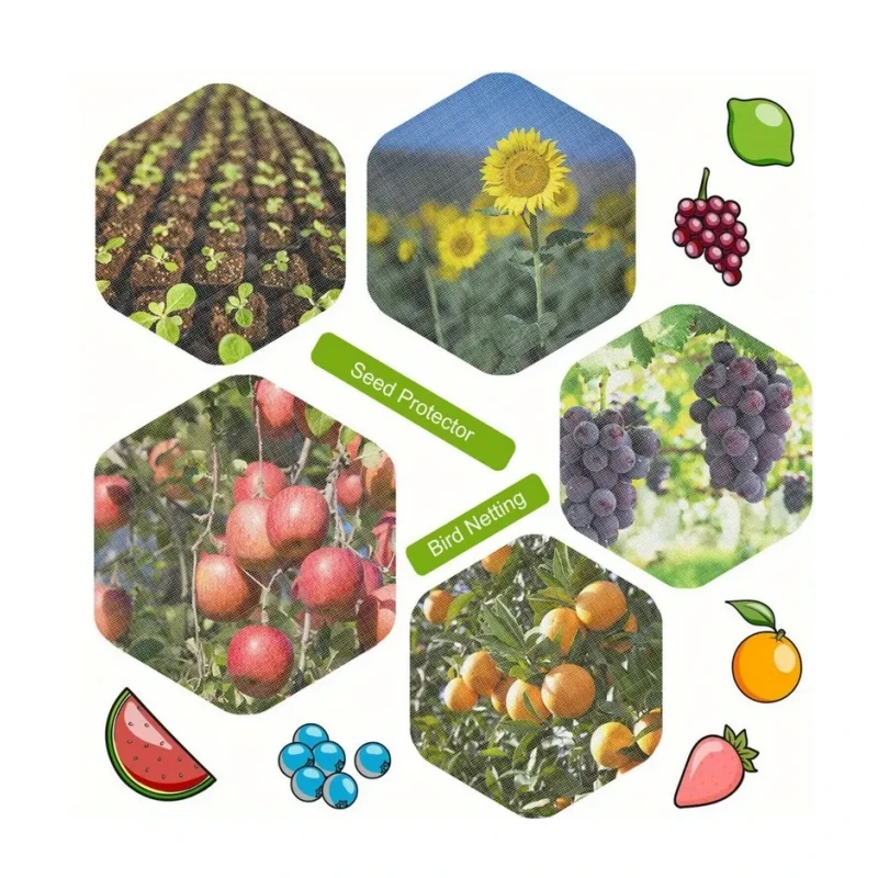 60 Mesh 2x10m Garden Netting Door Window Screens Insect Pest Control Anti-Bird Bug Screen Barrier Fruit Plant Vegetable
