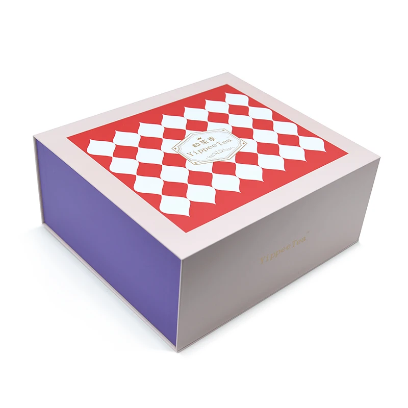 Custom printing Book Shaped Flip magnetic closure design gift Cosmetic Package Box