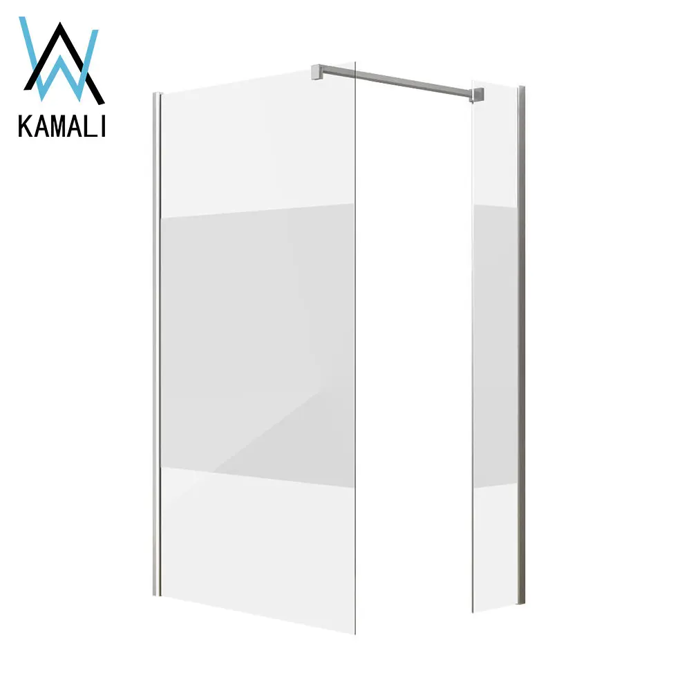 Factory Price Kamali Fixed Glass Shower Panel, Tempered Glass Panel, Tempered Glass Shower Screens