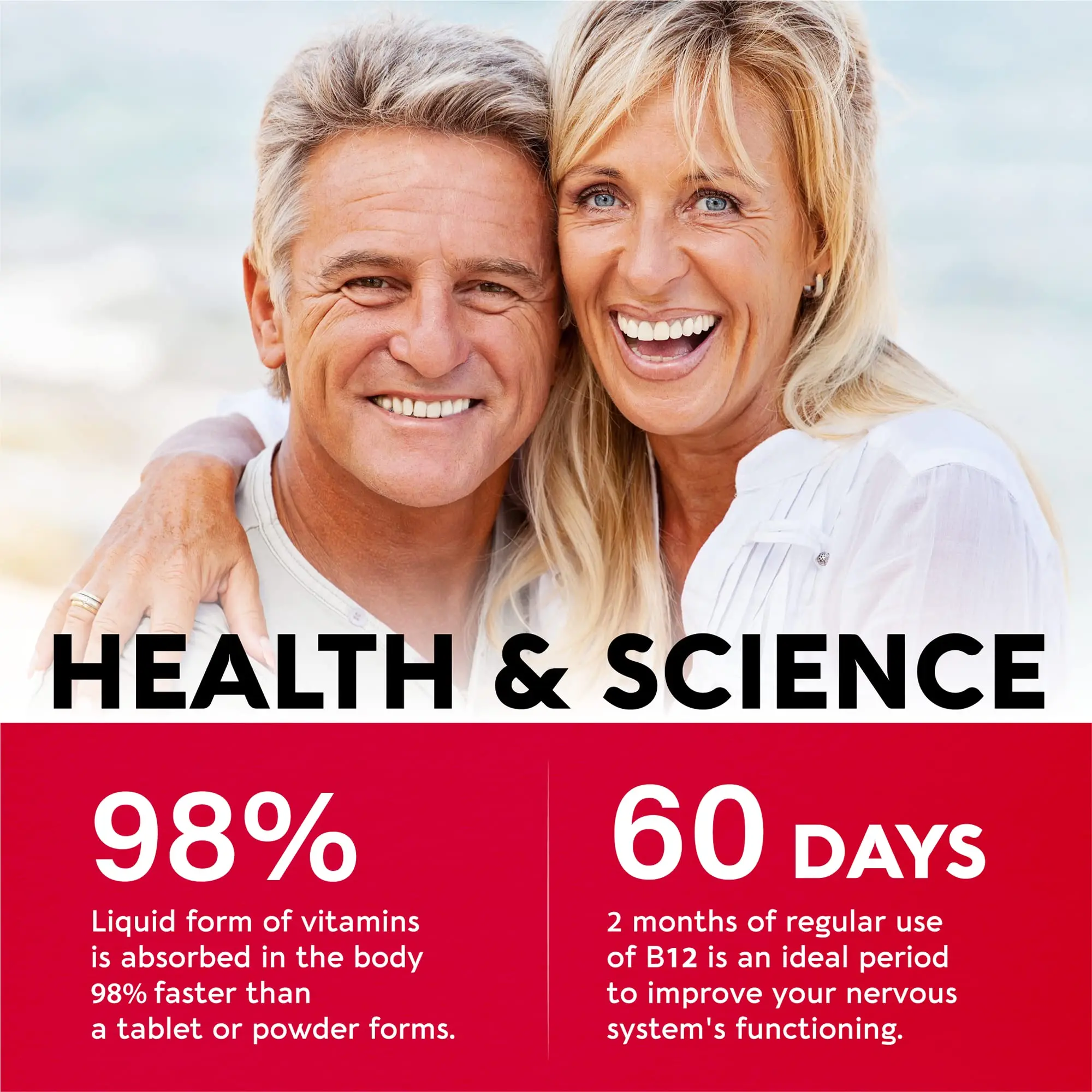 Vitamin B12 Drop as methylcobalamin focus mood brain health increase energy support vitamins drop tincture