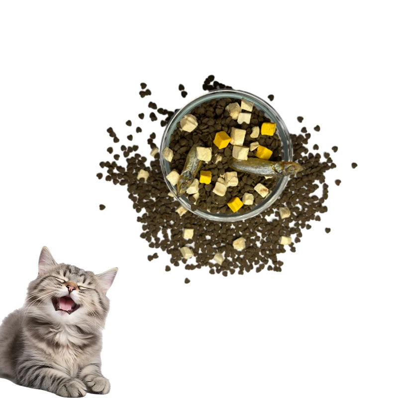 Wholesale Bulk Pet Food Suppliers High Protein Low Fat Pet Baked Food Dry Food for Cat