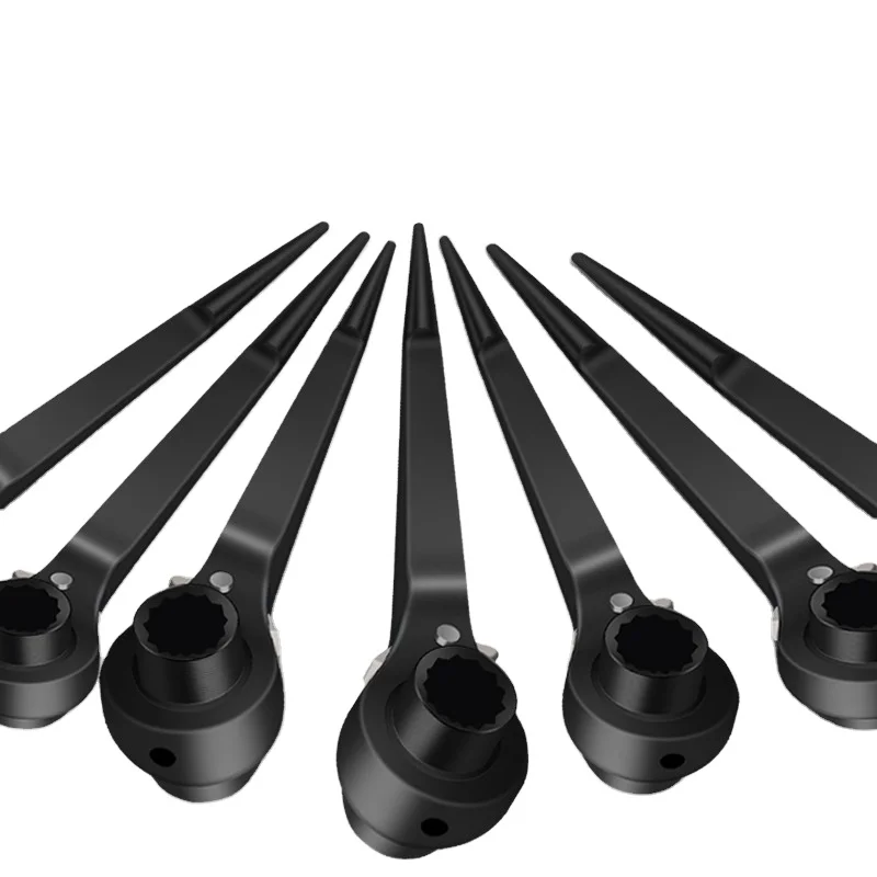 Factory direct custom chrome vanadium steel fixed head ratchet wrench mirror bag wrench set