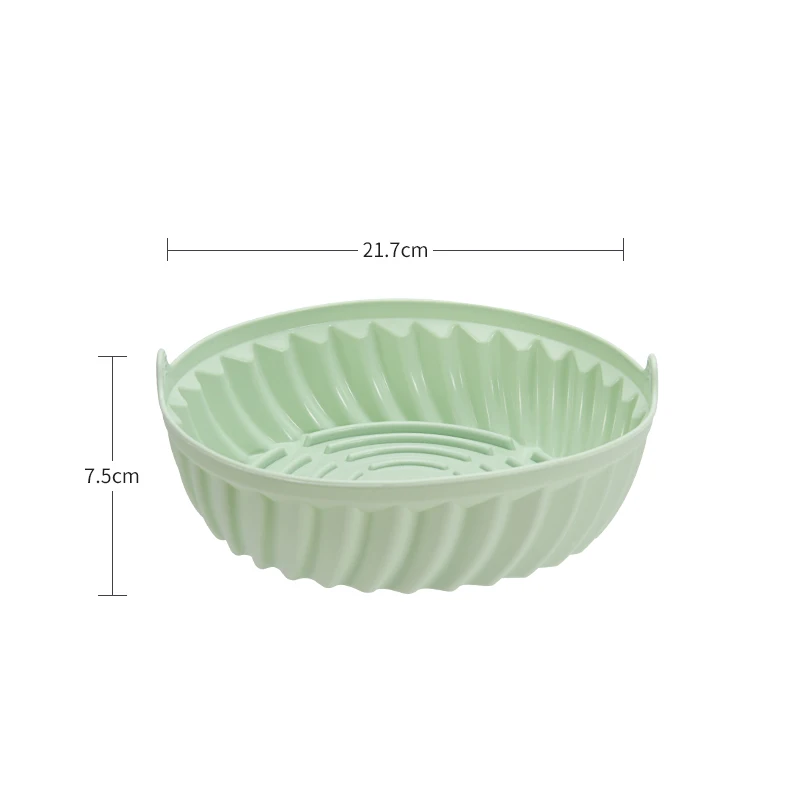 Силиконовые вкладыши для фритюрницы антипригарный круглый лоток многоразовый безопасный пищевых продуктов силиконовый горшок