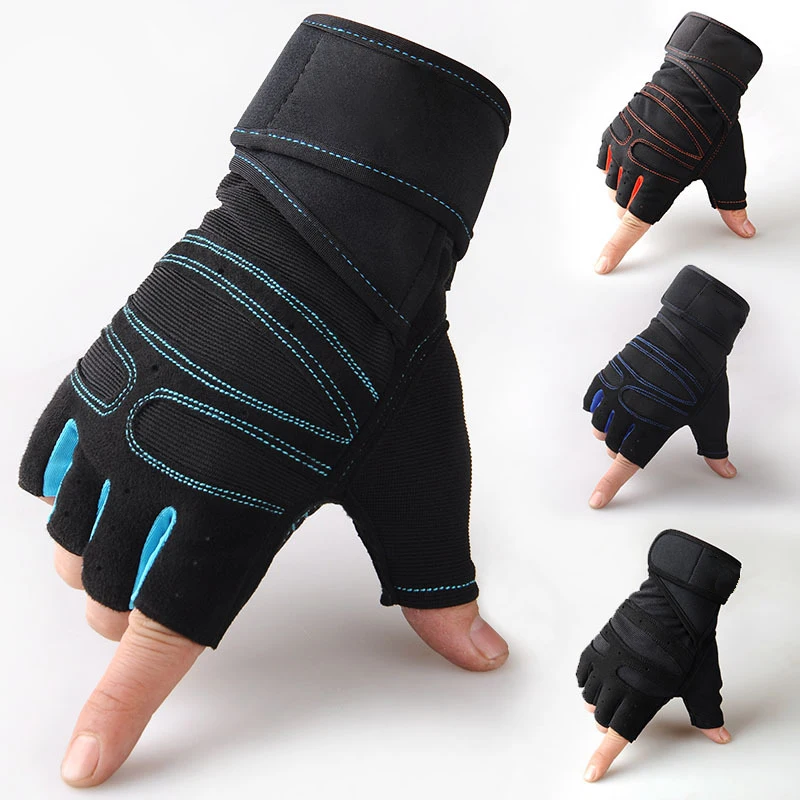 Fast Shipping Fitness Gym Gloves Weight Lifting Sport Gloves With Grip For Cycling Mans Sports Gloves Racing
