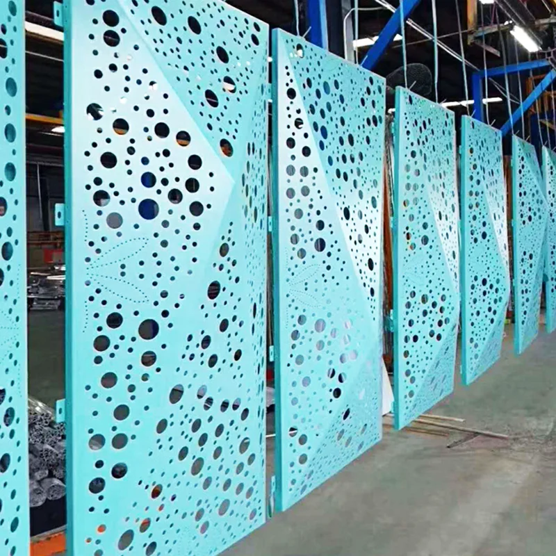 Custom Pvdf Shopping Mall Interior Aluminum Wall Metal Panels Aluminium Perforated Sheets Cladded Exterior Walls Manufacturer