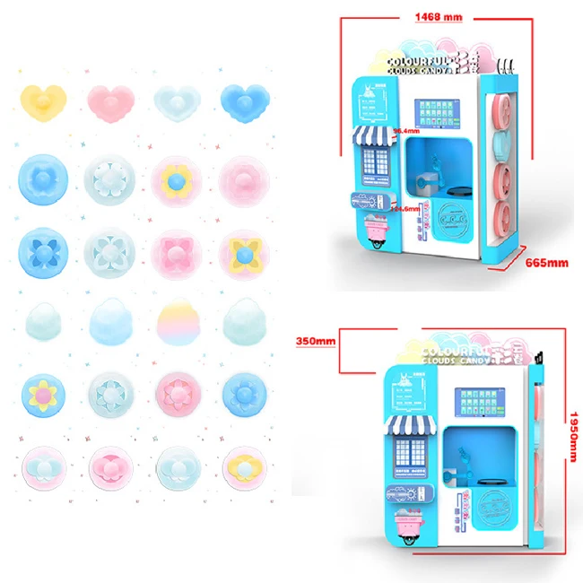 Electric automatic cotton candy floss machine cotton floss candy machine vending machines prices