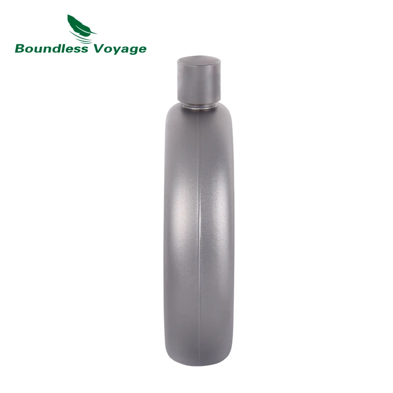 Титановая фляжка Boundless Voyage для кемпинга портативная круглая бутылка вина с воронкой виски принадлежности спиртовых напитков