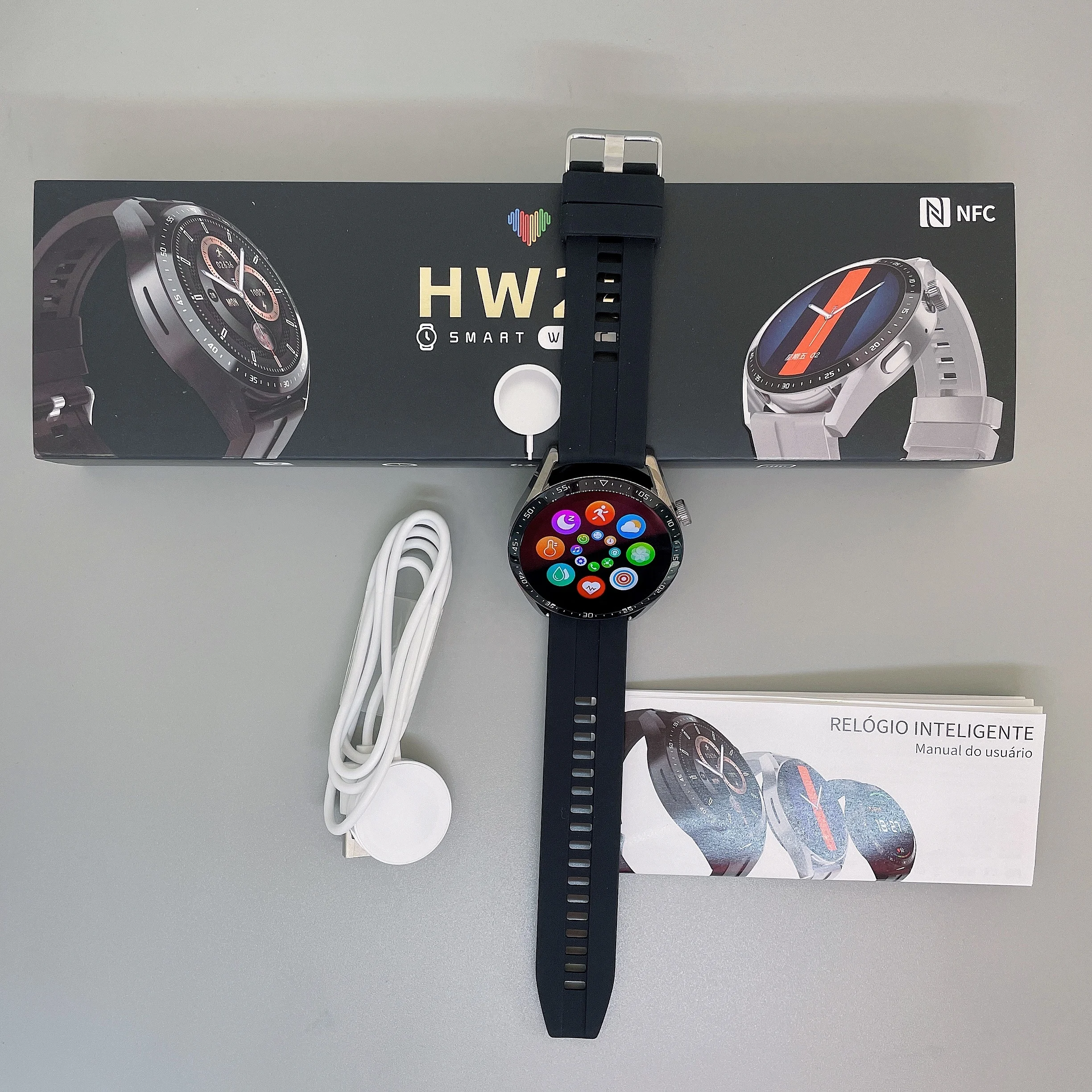 smart watch hw28 NFC Offline payment Location Share Smart wearable Watch Electronics Men Women Wear for IOS Android phone