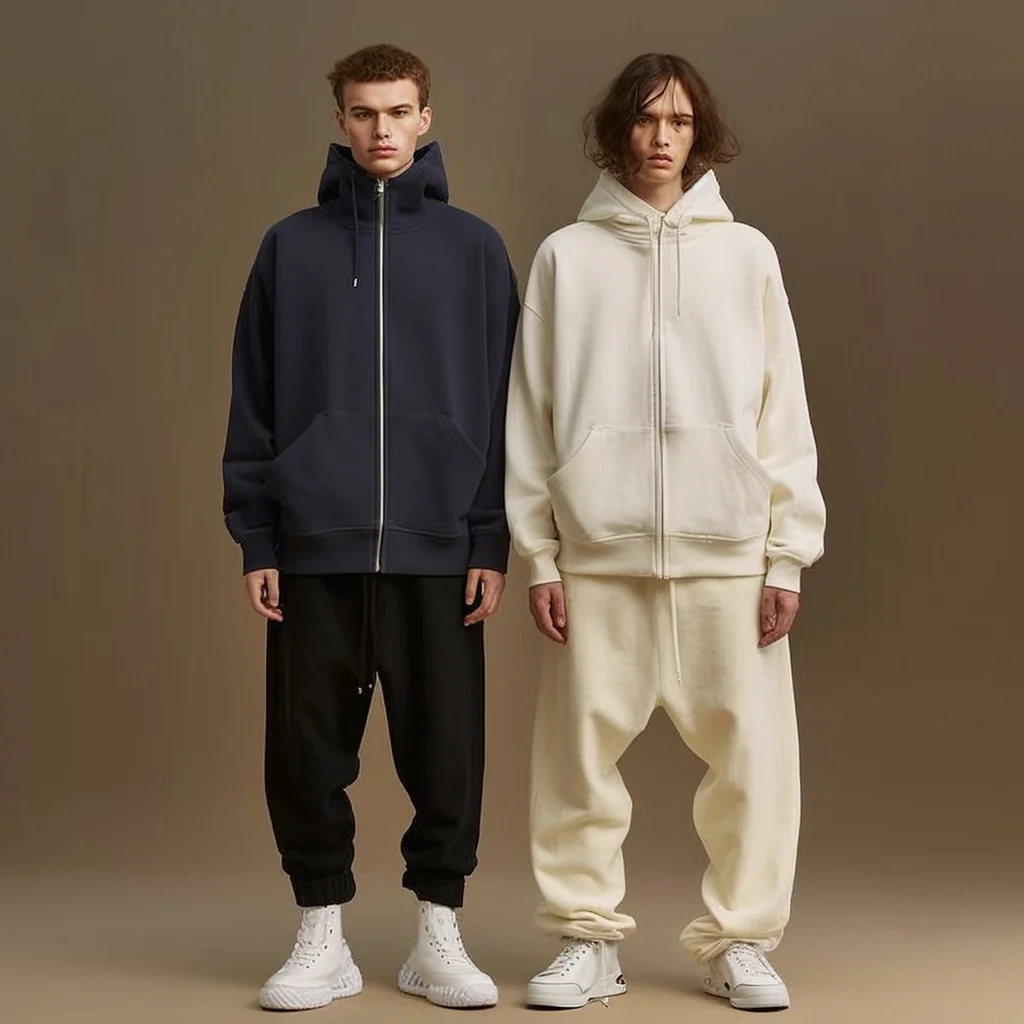 Custom unisex zipper hoodie jacket monkey wash french terry sweatshirts blank full zip up vintage acid wash distressed hoodies