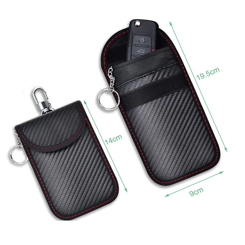 Car Key Signal Blocking Pouch | Keyless Entry Car Keys Case | RFID Blocker Bag for Car Security