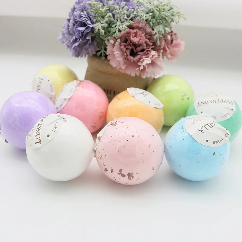  100g Dry flower bubble bath salt ball essential oil