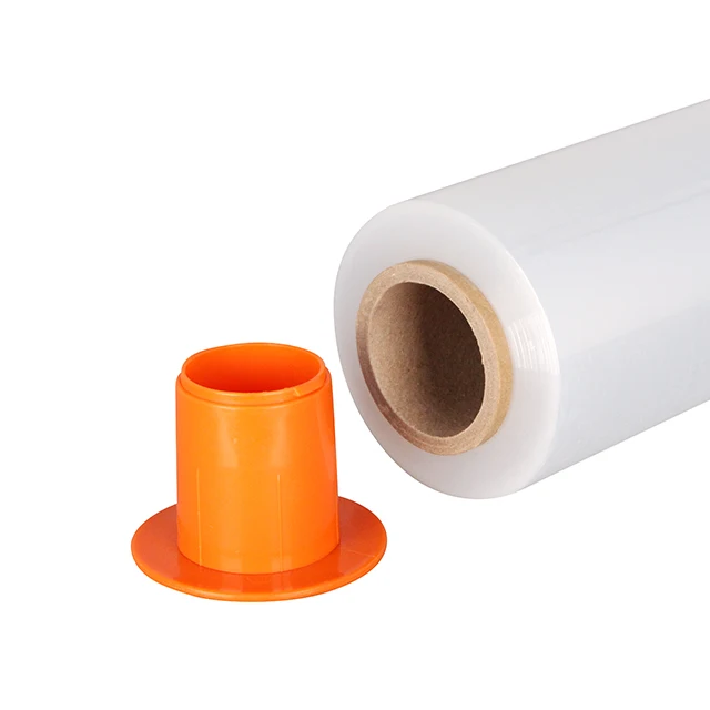 18 inch transparent manual 15 micron stretch film 3kg