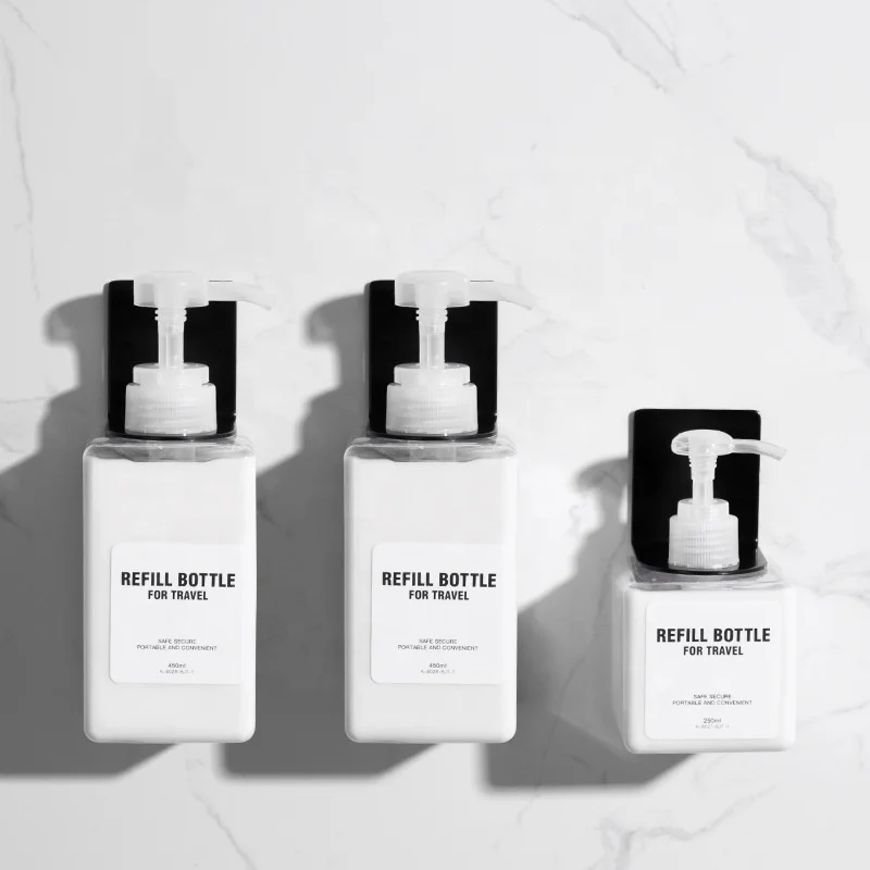 304 Stainless steel soap dispenser holder Liquid dispenser holder hand wash bottle holder for hotel bathroom spa