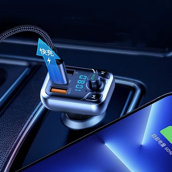 Фабрика T68 AUX Bluetooth беспроводной модулятор адаптер USB + PD быстрое зарядное устройство BT автомобильный комплект FM-радио Mp3 музыкальный плеер Автомобильный FM-передатчик