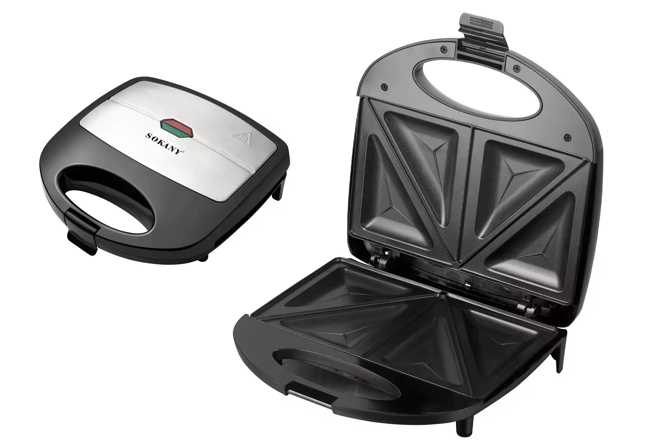 Sokany Spot Wholesale Breakfast Sandwich Maker Non-stick Coated Plate Sandwich Maker Toast Sandwich Maker