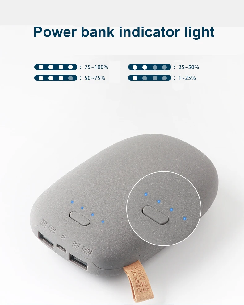 Best Selling Products US Pawer Bank Cobblestone Small Portable Charger 10400 10000mAh Battery Cute Powerbank 10000 mAh Battery