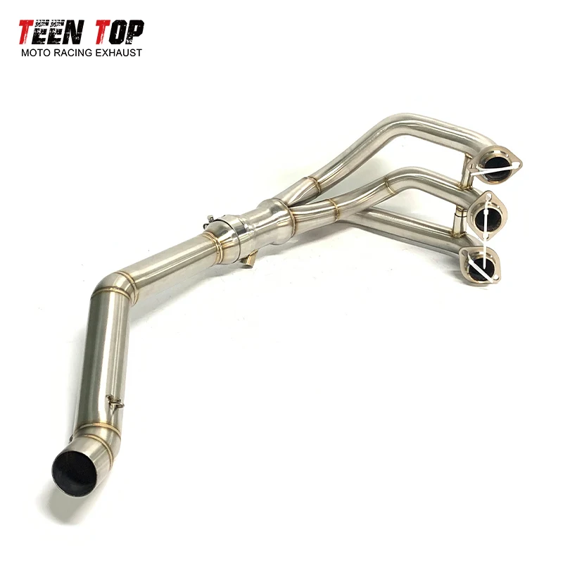 Exhaust Header Downpipe 100% Tested Pipe With Resonated For MT09 2014-2020/MT09 Tracer 2015-2017/XSR900 2016-2019/