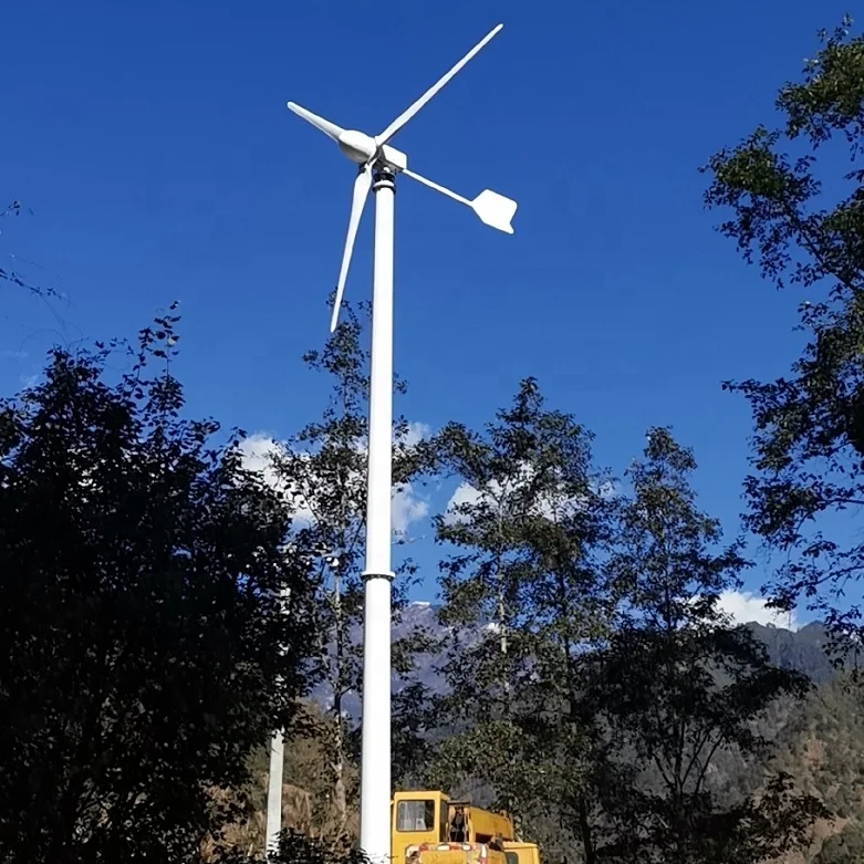 2023 New Arrival SK 2KW 24 48 96 volt Wind Power Products Low Speed Wind Turbines 24V