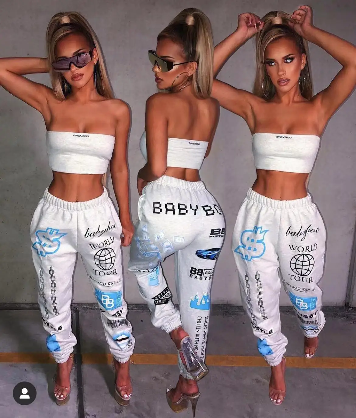  2021 autumn and winter new style pure cotton fashion ladies sports leisure letter printing plus size