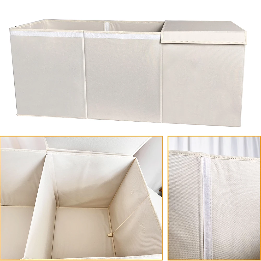 Foldable Large Kids Toy Box Chest Storage Organizer Cubes Organizer Collapsible Large Toy Storage Box & Bins with Lid
