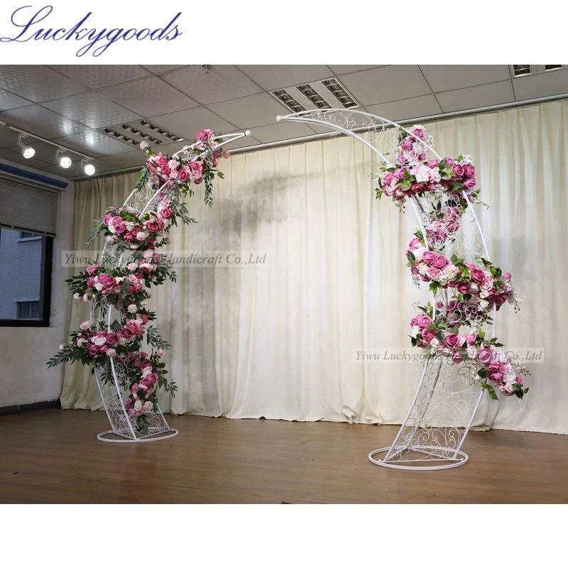 LFB1472 large personalized round wedding garland artificial plant stage decoration backdrop