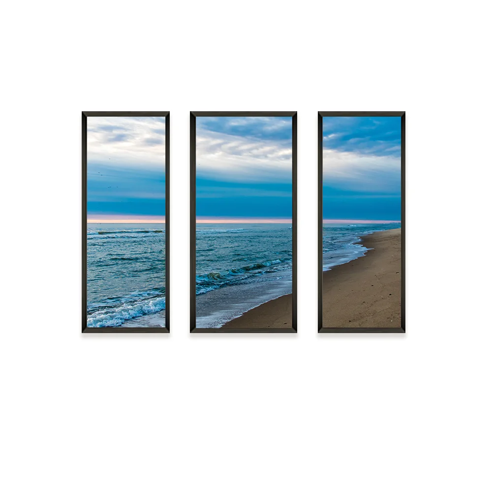 Modern movie poster Home decor metal frame art wall Abstract Seascape Painting Landscape paintings on canvas