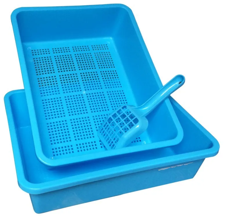 Pet Clean Up Products Plastic Cat Litter Tray Toilet Cat Litter Box Cat Sand Box