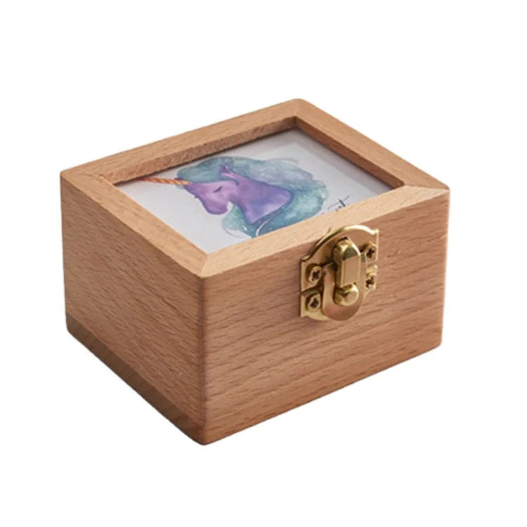 Деревянная музыкальная шкатулка для детей с логотипом на заказ, Набор рождественских подарков