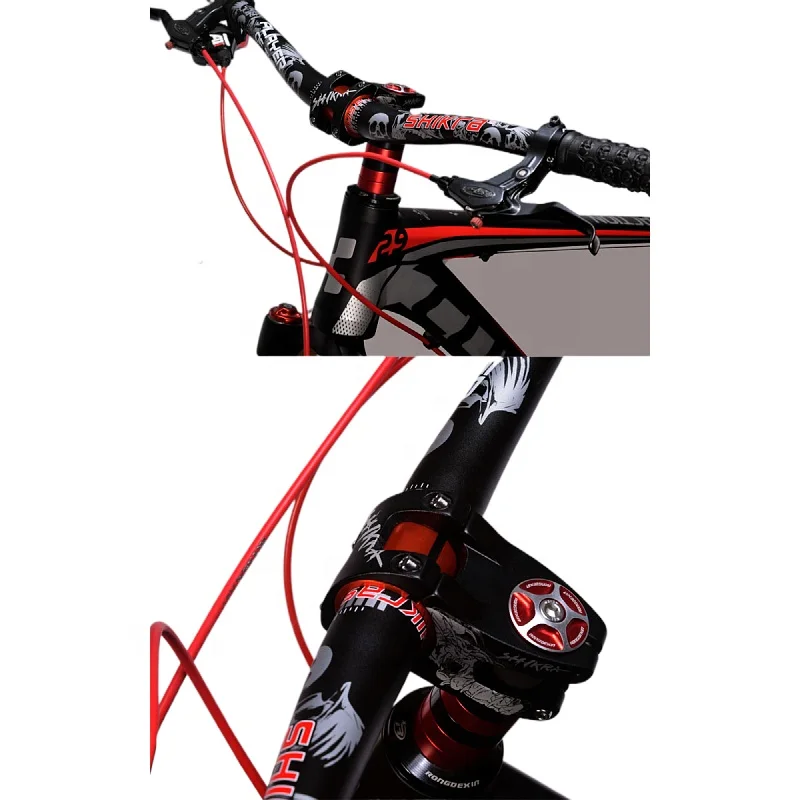 SHIKRA 6061 Aluminum Alloy Bike Stems 31.8mm 35mm 50mm Fixed Short Handle Bar Stem for Road Bicycle BMX Bicycle Accessories