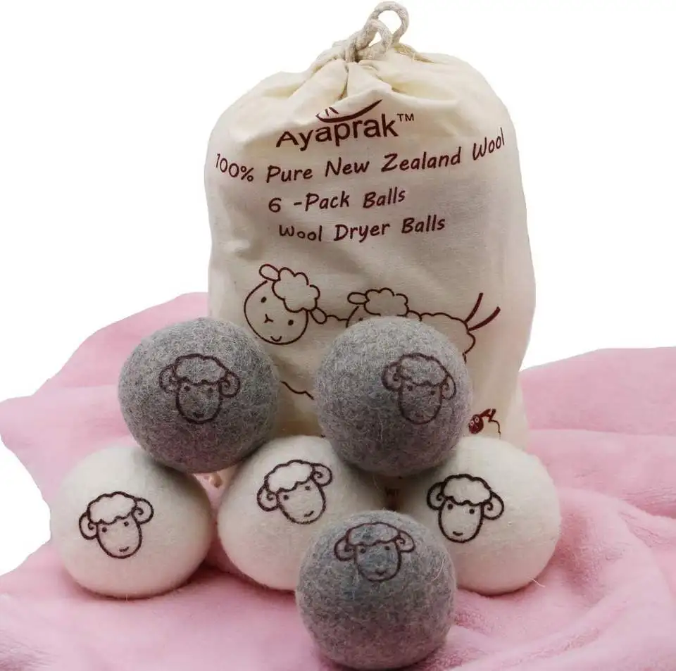 Best Selling Products 2024 New Trending in USA private label Organic Wool Dryer Balls for Laundry Washing Machine FBA DDP SHIP