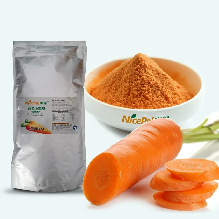 Natural Rich in Dietary Fiber spray dried Carrot powder for Infant noodles biscuits rice flour Complementary from Nestle vendor