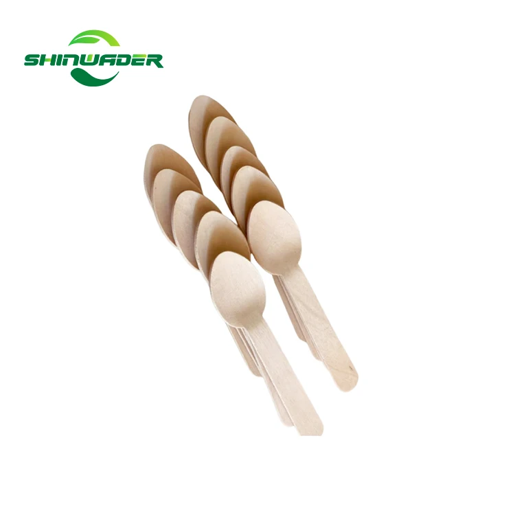Factory Price Disposable Wooden Spoon Fork Knife Biodegradable Wood Tableware Cutlery Set for Camping Hotel Edible