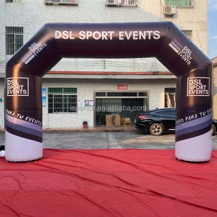 Outdoor Custom Advertising Inflatable air Arch model with Base inflatable stabilized arch inflatable archway with high quality