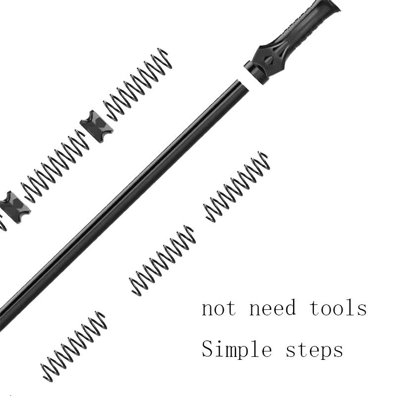 Factory Price Wholesale Double Springs Tension Flexible Stick Fitness Arm Muscle Training Arm Resistance Training Bar