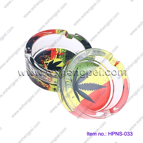 Высококачественная портативная стеклянная пепельница/пепельница на заказ