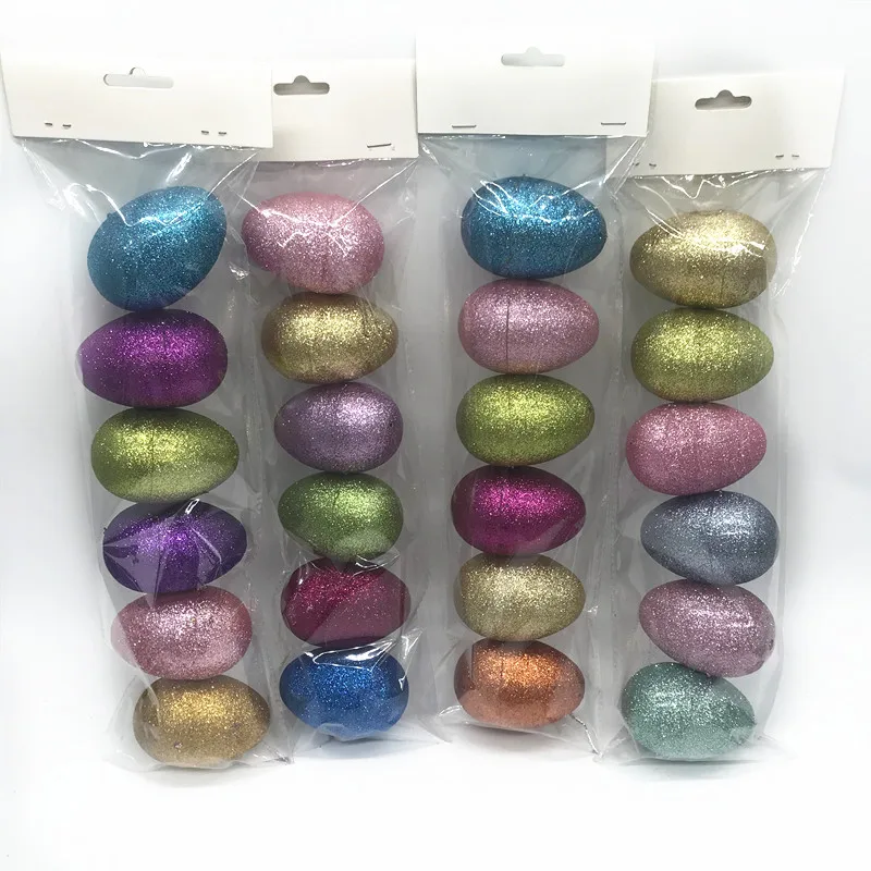 High quality egg surprise new invention glitter plastic easter egg