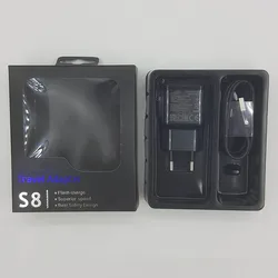 Original 5V 2A Adapter Fast Charging Travel Adapter Wall Fast Charger with Type C Cable for Samsung S8 S9 S10