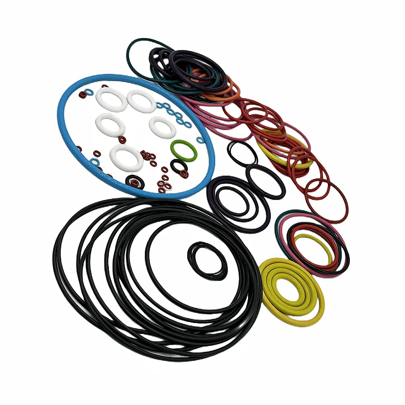 Custom High Precision FPM FFKM HNBR NBR FKM Silicone EPDM O-Ring Seals in Different Colors and Sizes