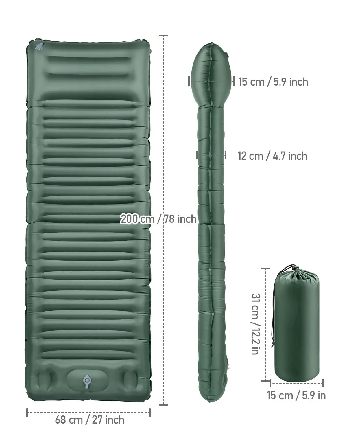 New Design Wholesale Self-Inflatable Waterproof Outdoor Self Inflating Camping Mat Air Mattress