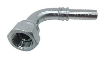 Carbon steel   BSP FEMALE 60 degree CONE O-Ring Double hexagonal straight hydraulic fitting