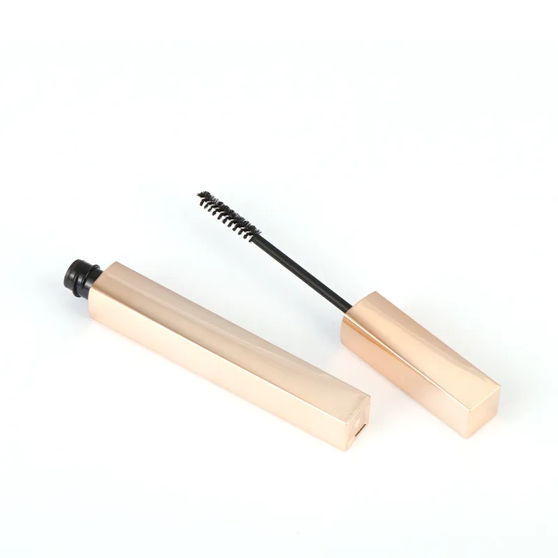 Low Moq Empty 3ml 4ml 5ml Square Eyelash Tube Gold Aluminum Gold Mascara Tube