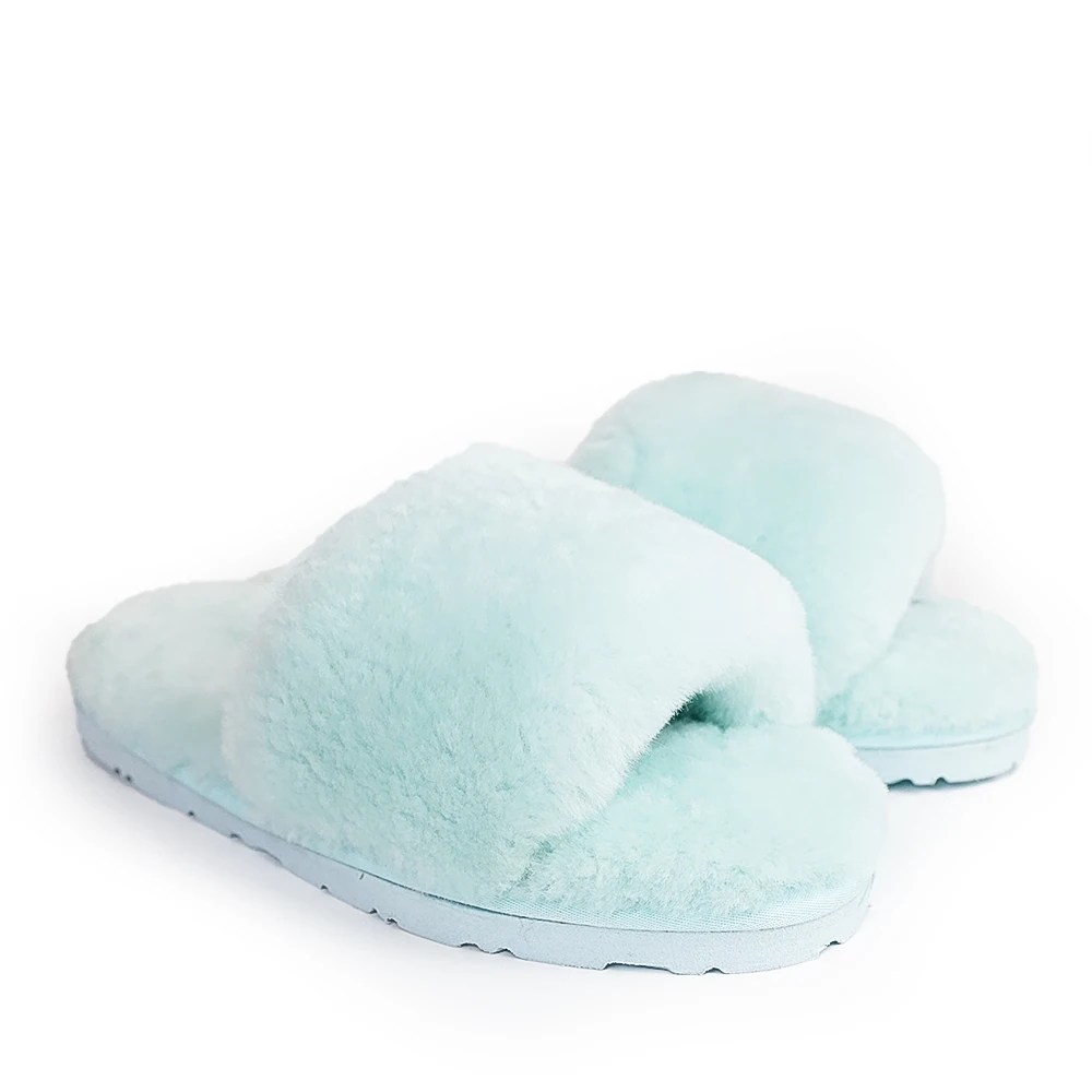 Factory mass production high quality Fur Fluffy Slippers Wholesale House Home Winter Slipper Heels For Women Ladies