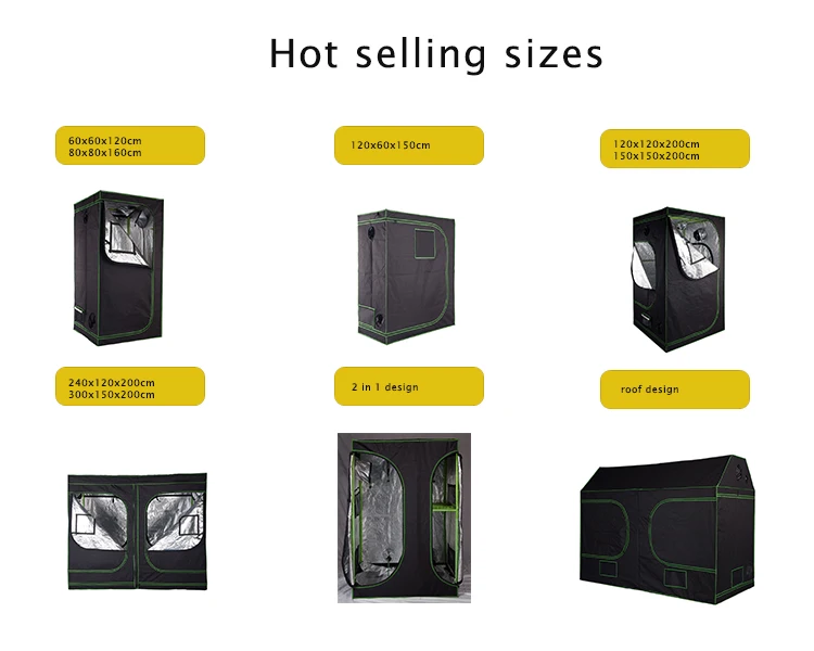 Ultra-Strong 25mm Poles Grow Tents for Soil Plant Growing