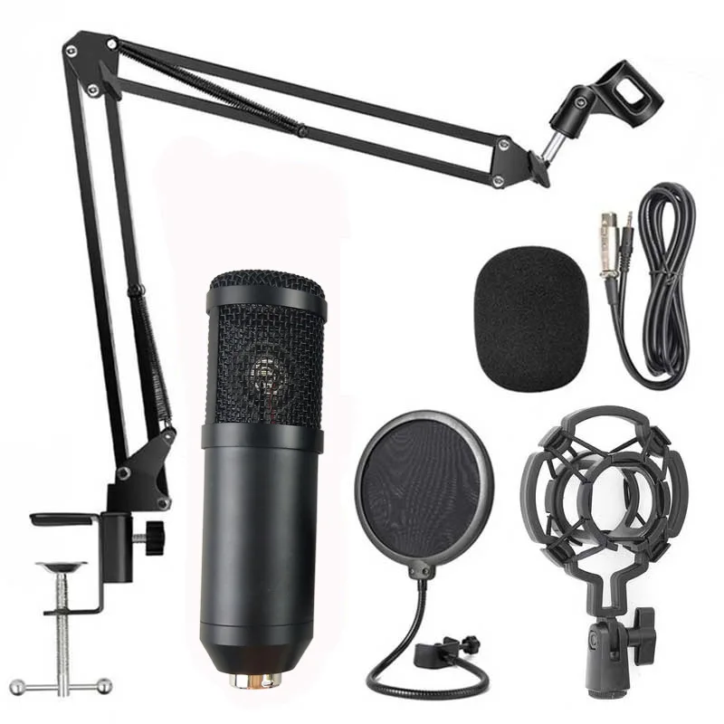 
BM800 live broadcast microphone USB with mic stand for Sound Recording Podcast Studio condenser Microphone 