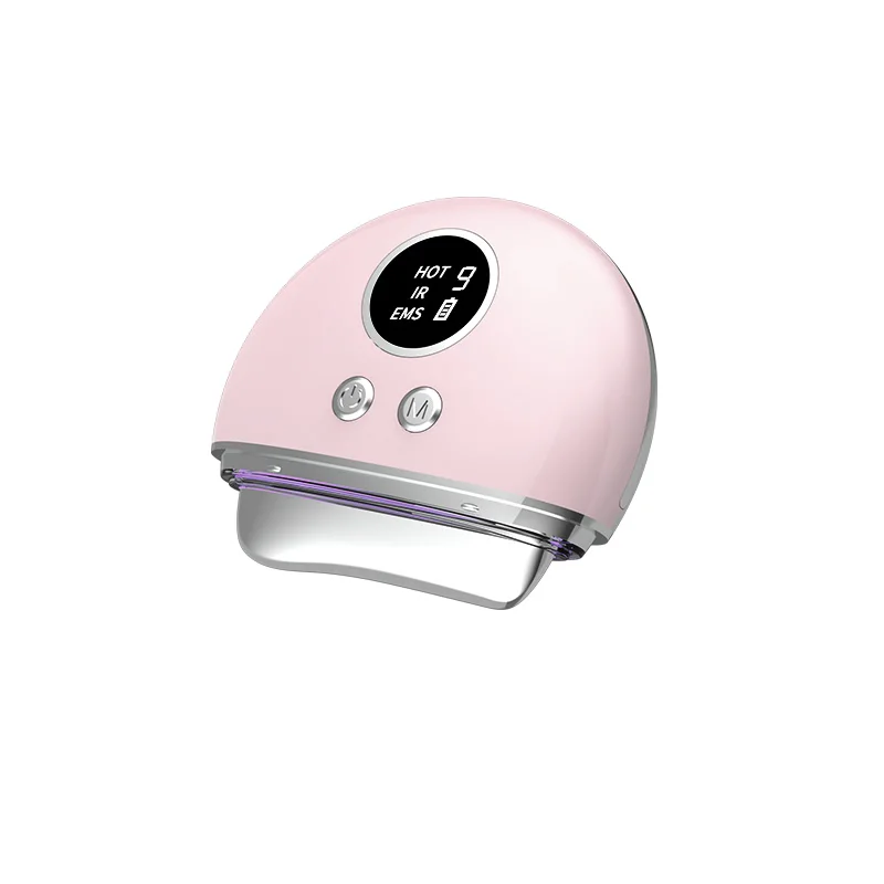 EMS gua sha instrument electric gua sha red light face massager gua sha body tool With heated colourful vibration function