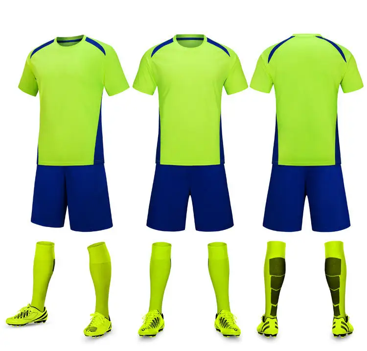 High quality football uniform suit adult children short sleeve football uniforms for team sets