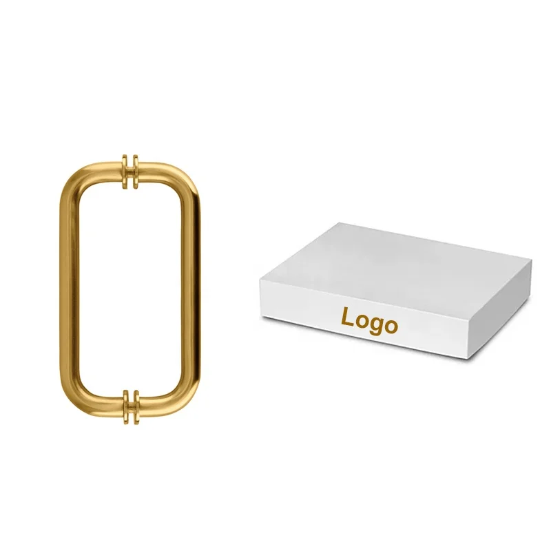 Stainless Steel Shower Door Handle Fittings Bathroom Tempered Glass Door Hardware Accessories