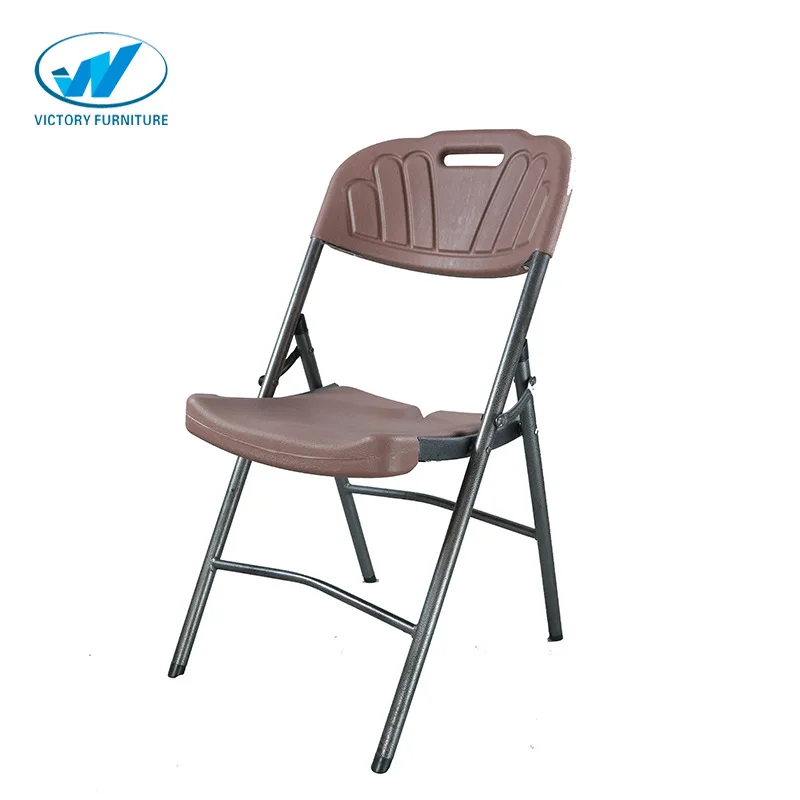 
Wholesale PP design used home office and camping chairs metal leg folding tables and chairs set 
